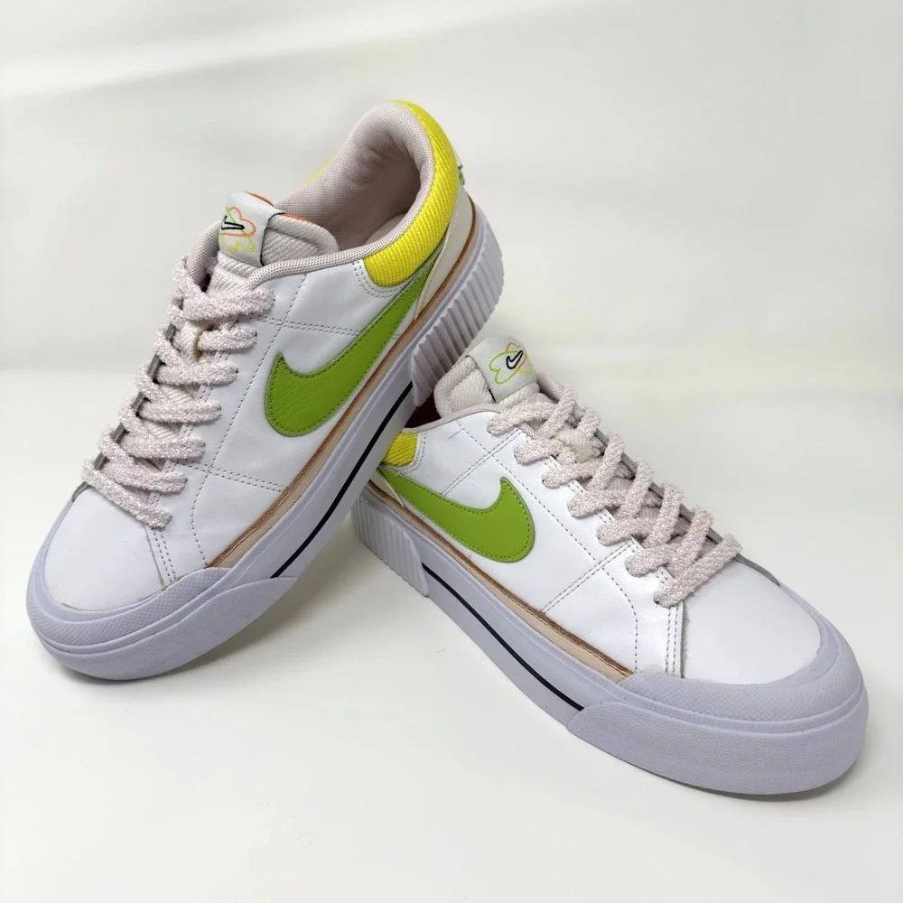 Nike Court Legacy Lift Sneakers Women's Size 10 White Lifestyle Shoes FD0872-100